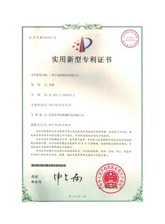 Новый патентный сертификат